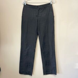 Club Monaco Black Pattern Dress Pants size 6